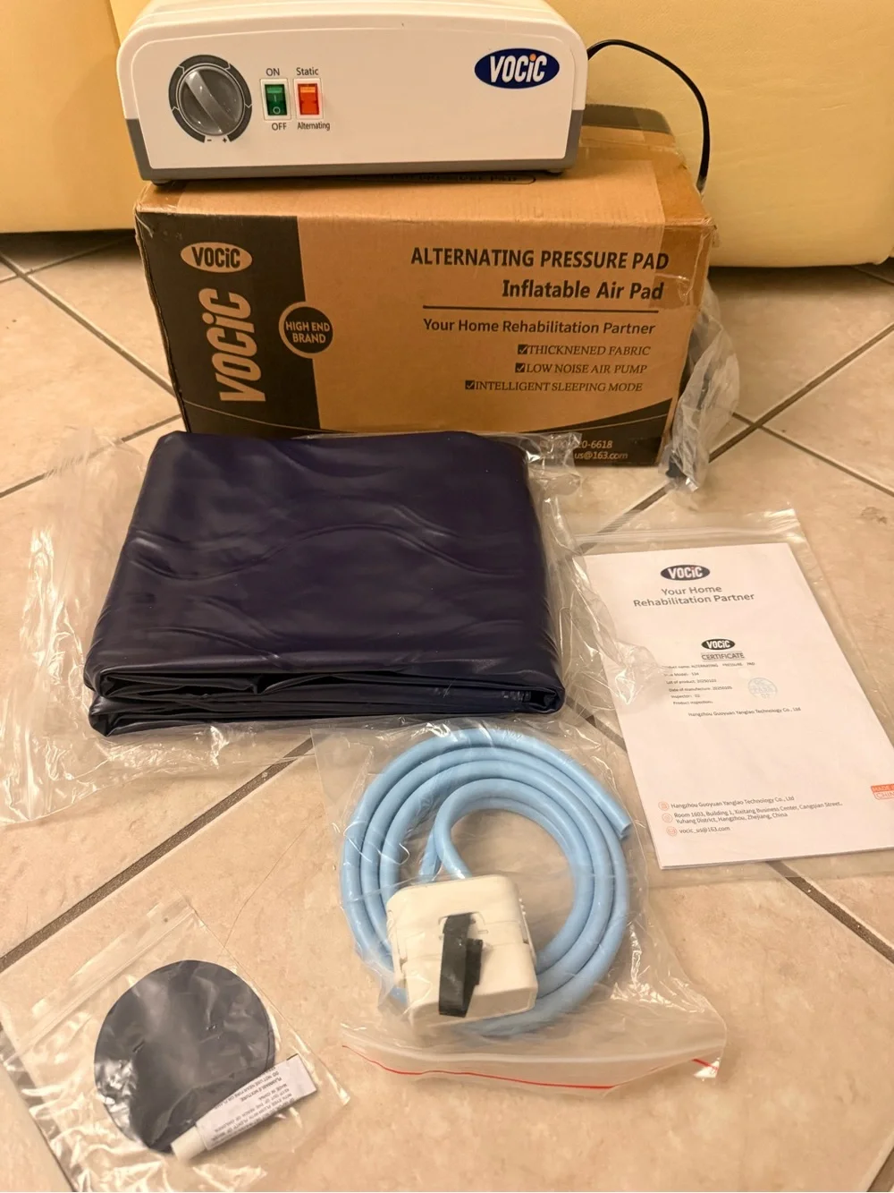 VOCIC Alternating Air Pressure Mattress Pad - Bed Sore Prevention S34